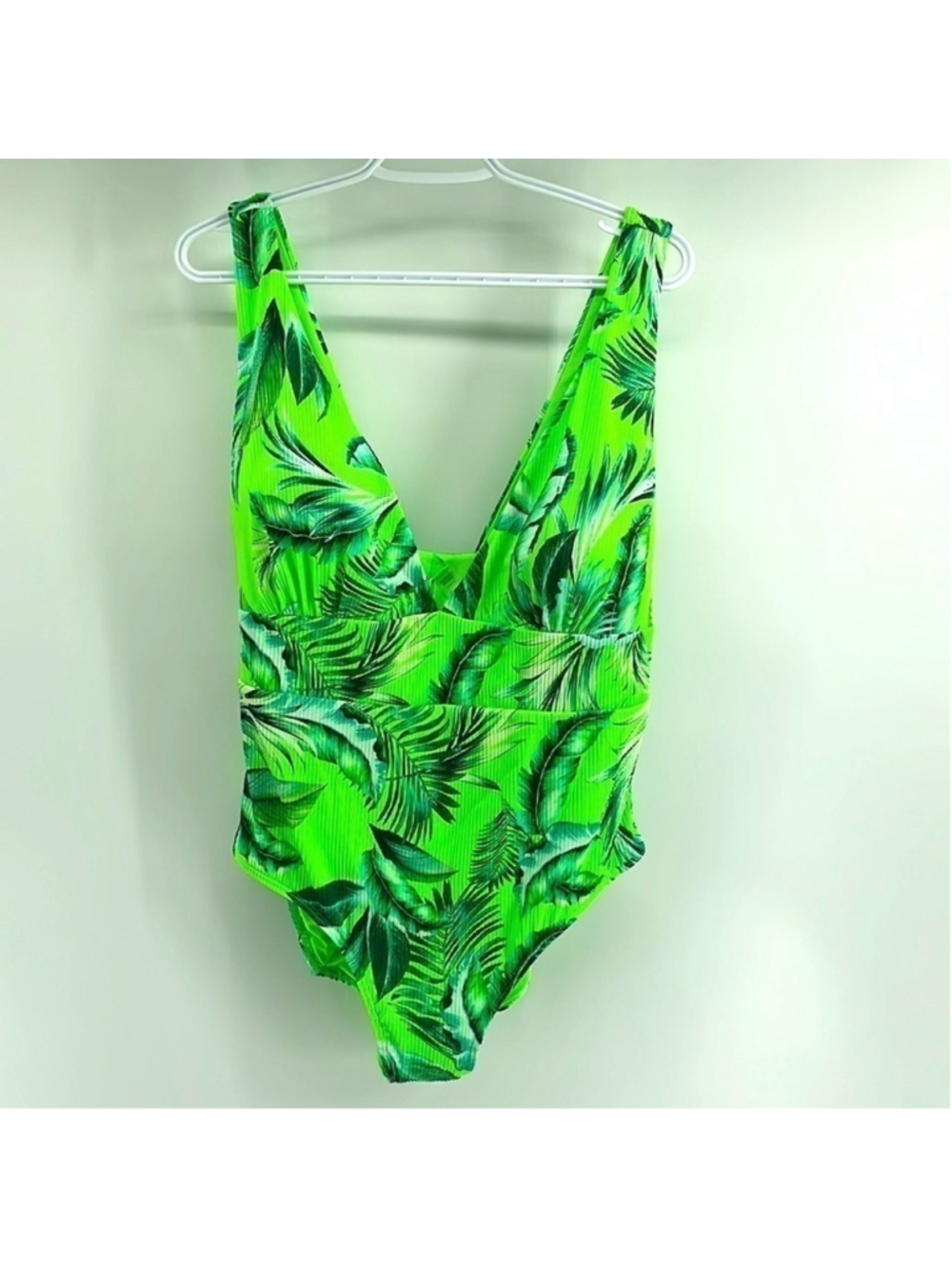coastal Waves one piece swim suit bathing suit tropical bright NWT SZ 3X
